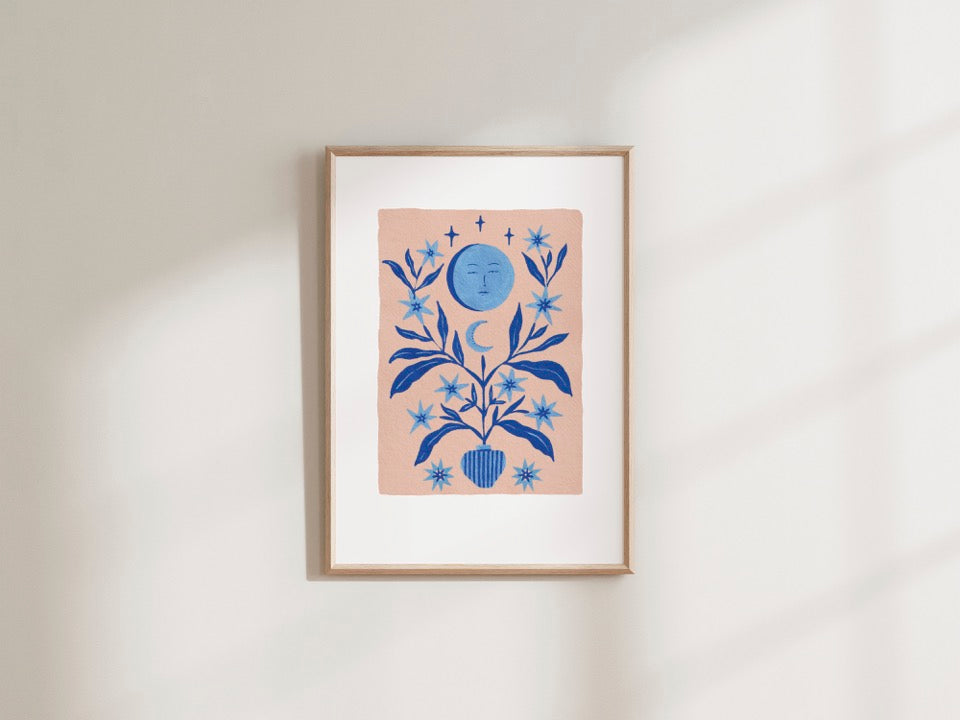 Blue Moon Print