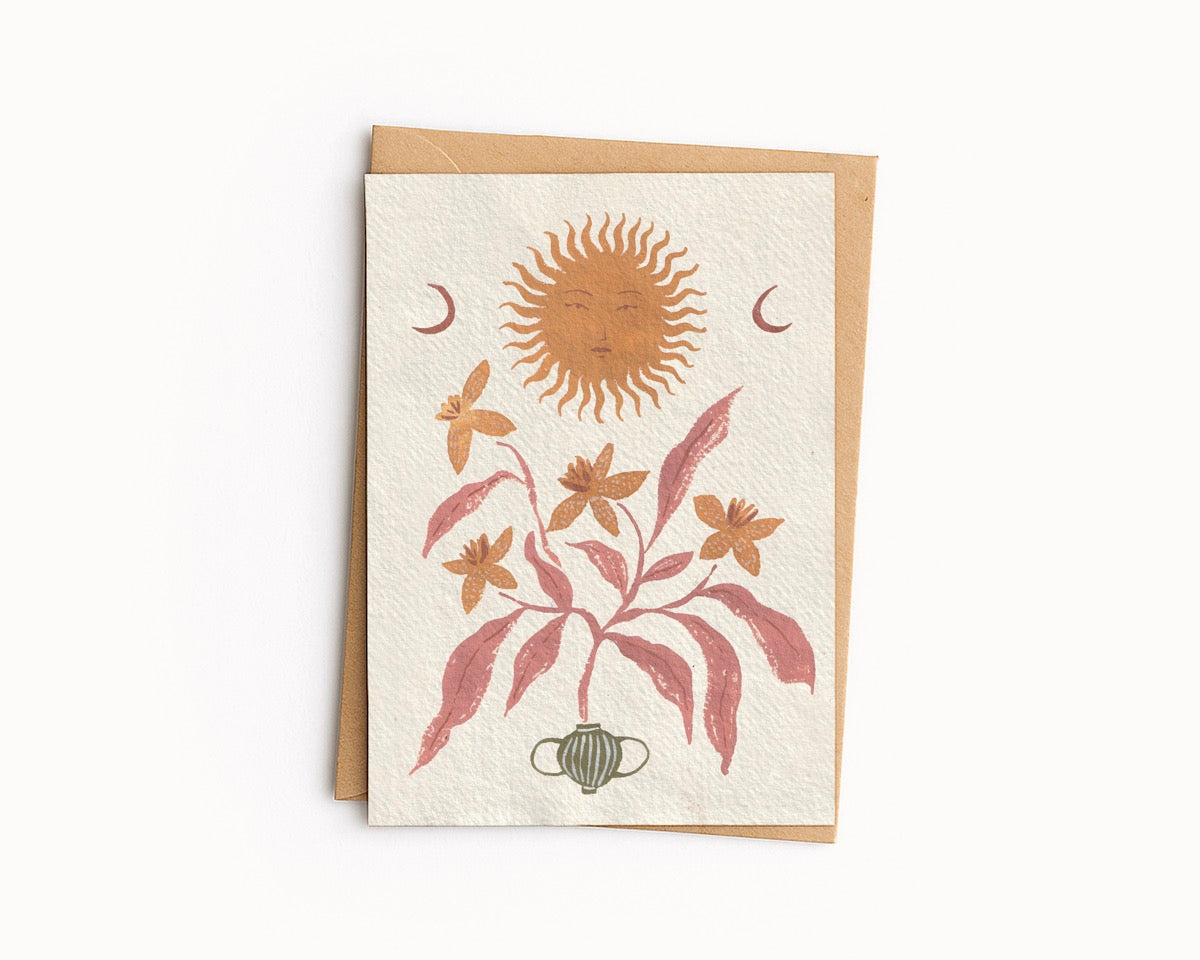 Daffodil Sun Card
