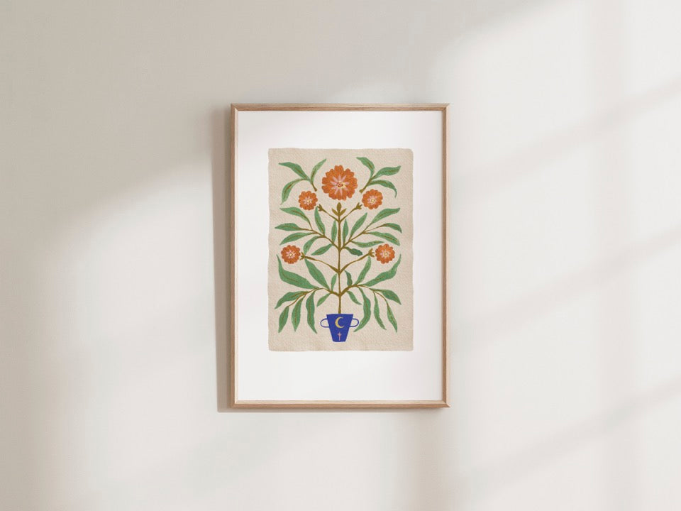 Healing Marigold Print