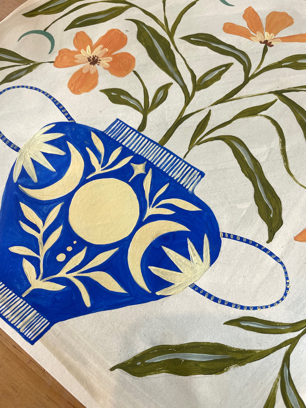 Moonflower Vase Print