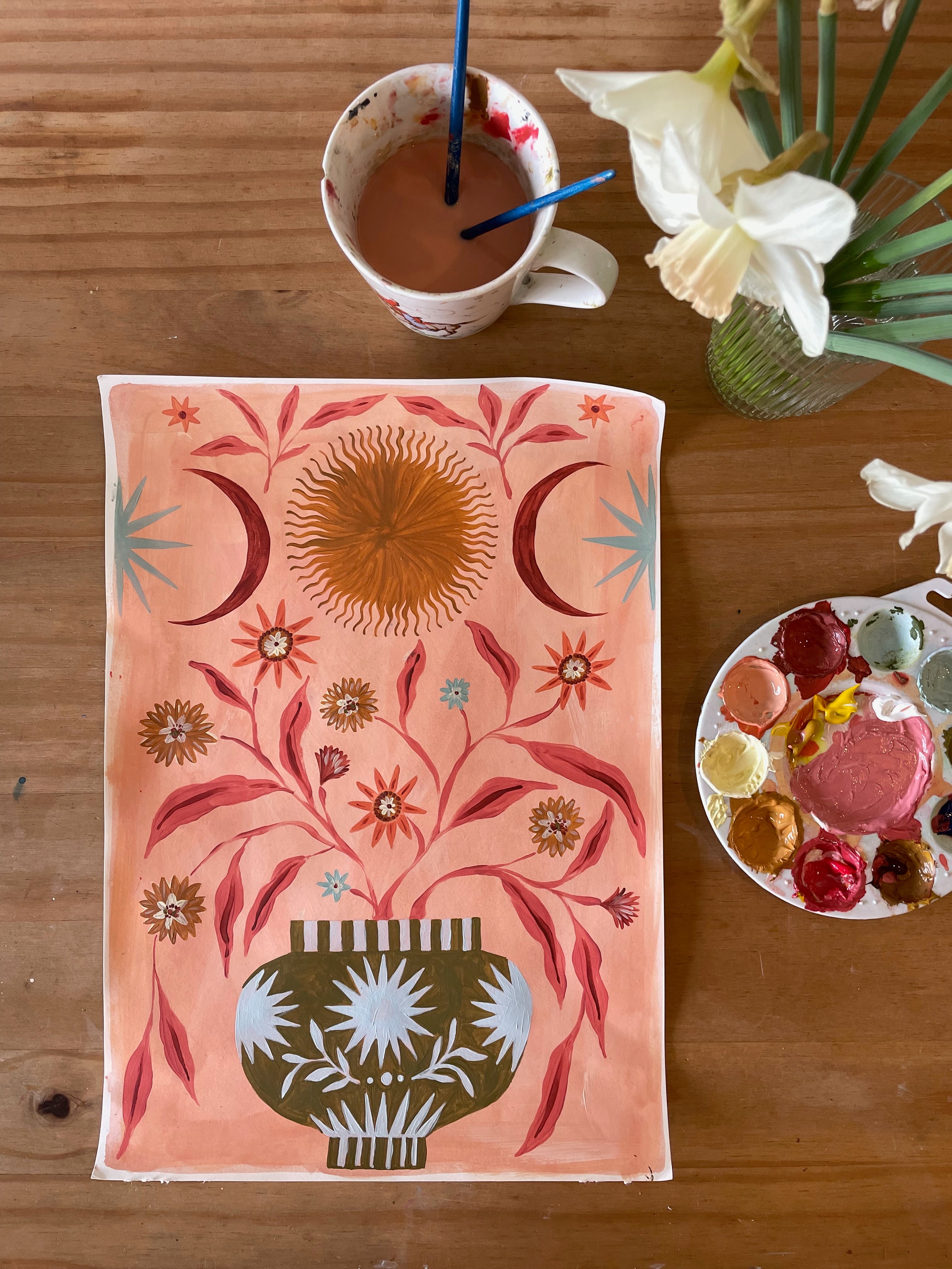 Pink Vase of Sunshine