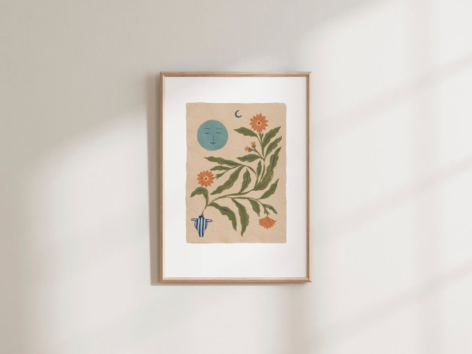 Marigold Moon Print
